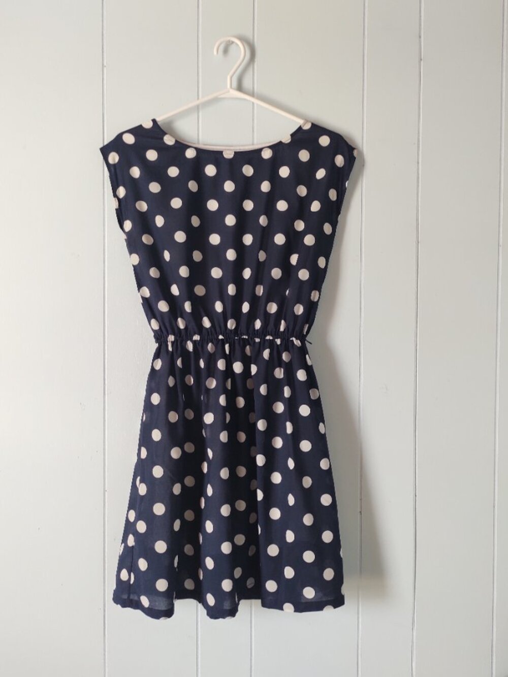 Twik Navy Polka Dot Mini Dress